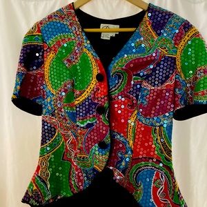 Vintage sequin top